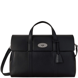 Mulberry Piccadilly Messenger Black Small Classic Grain